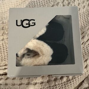 UGG infants Black and Cream Slippers